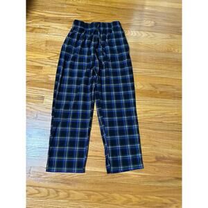 Baggy Nautica Black and Blue Flannel Panrs